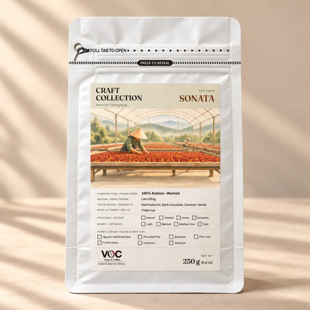 Sonata – 100% Arabica Lâm Đồng (Premium)